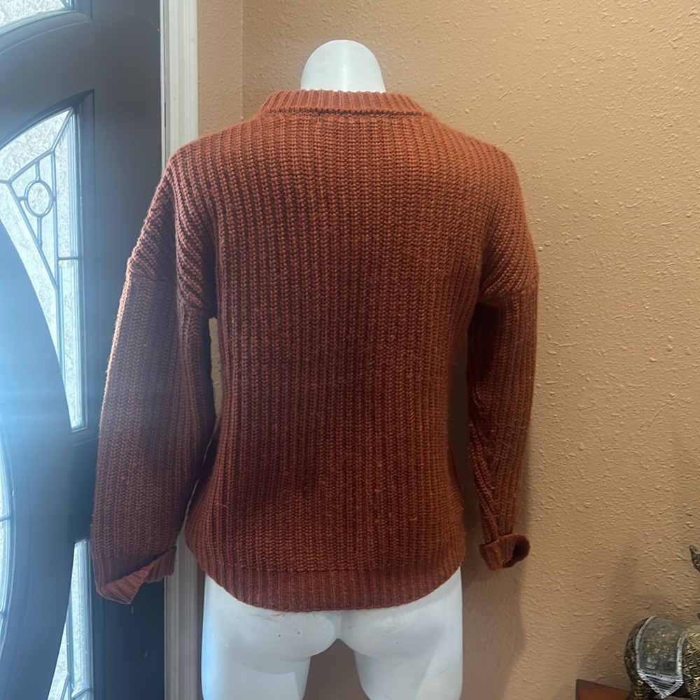 Callahan Orange Pullover Sweater - image 4